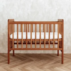 patut bebe din lemn masiv patut lateral cu inaltime reglabila a saltelei bedside alb 90 x 40 cm copie 471737