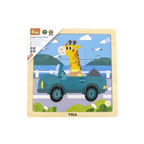 puzzle din 9 piese mari masina viga 1