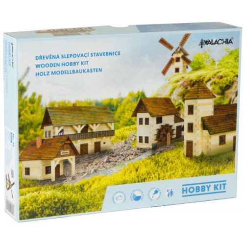 set constructie arhitectura casa din busteni 100 piese din lemn walachia 1