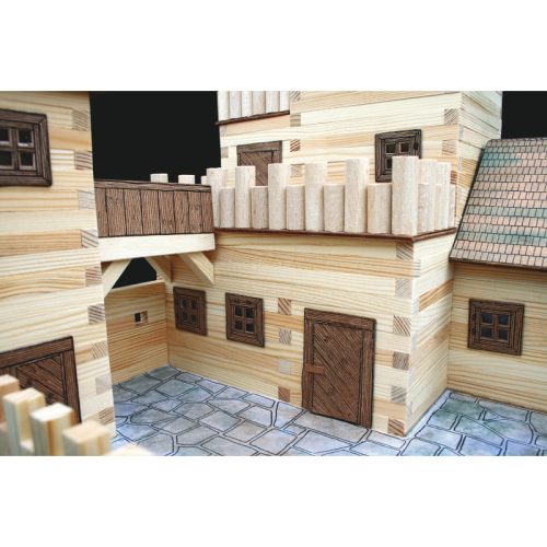 set constructie arhitectura castel 607 piese din lemn walachia 1