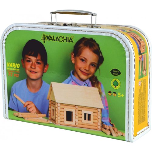 set constructie arhitectura vario suitcase 72 piese din lemn walachia