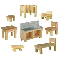 set de construit obiecte de mobilier 128 piese din lemn walachia 2