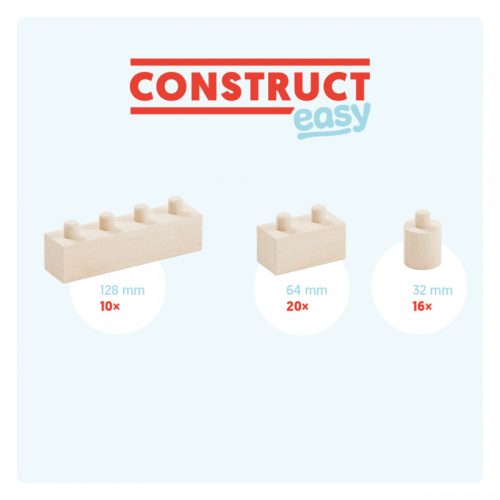 set gama construct easy format din 46 piese cu piese tip lego walachia 1