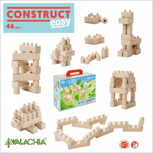 set gama construct easy format din 46 piese cu piese tip lego walachia 2