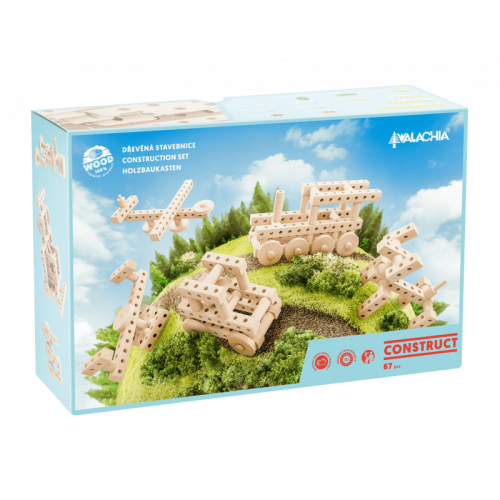 set gama construct format din 67 piese pentru construit masini animale si alte modele walachia 3