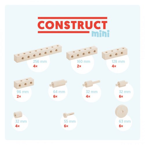 set gama construct mini format din 44 piese pentru construit masini animale si alte modele walachia