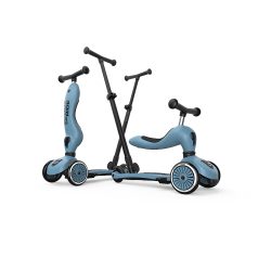 trotineta copii cu sezut si maner transformabila 3in1 highwaykick 1 push and go steel 1 5 ani pana la 50 kg scoot ride 758449