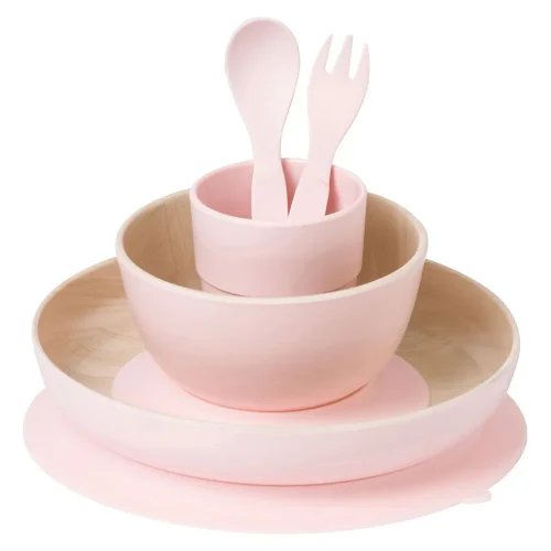 Set complet de masa, 5 piese, cu ventuza,   Nordic   Rose - imagine 2