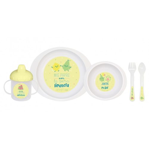 Set complet de masa, 5 piese,   La Pera Limonera,   Yellow