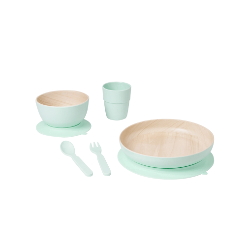 Set complet de masa, 5 piese, cu ventuza,   Nordic   Mint