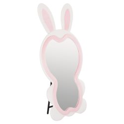 Oglinda de podea Bunny MDF alb roz 80x162 cm