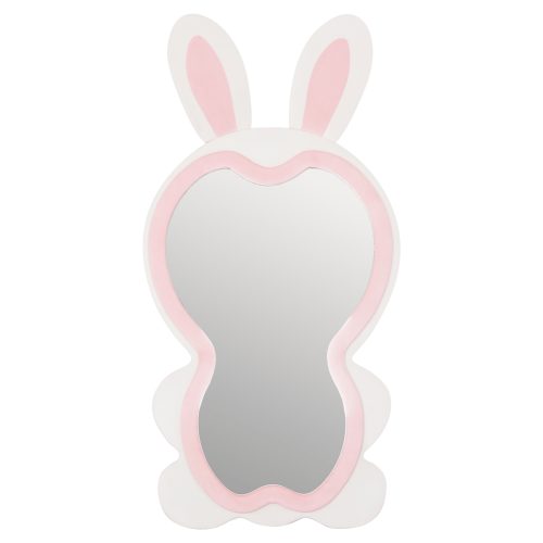 Oglinda de podea Bunny MDF alb roz 80x162 cm - imagine 7