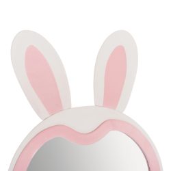 Oglinda de podea Bunny MDF alb roz 80x162 cm6