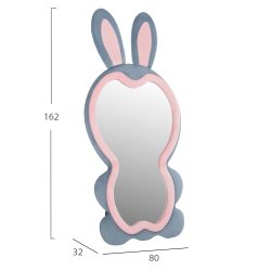 Oglinda de podea Bunny MDF albastru roz 80x162 cm2