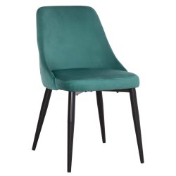 Scaun Serenity nuanta verde menta negru 51x54x83.5 cm