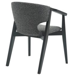 Scaun dining Yeger lemn de fag nuanta gri negru 62.5x60x79 cm5