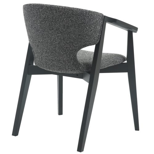 Scaun dining Yeger lemn de fag nuanta gri negru 62.5x60x79 cm - imagine 7