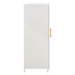 Vitrina Caril metal alb auriu 80x37 40x102 cm5