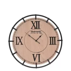 Ceas de perete lemn cadru metalic 40 cm