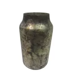 Vaza din sticla efect marmorat 21/27 cm