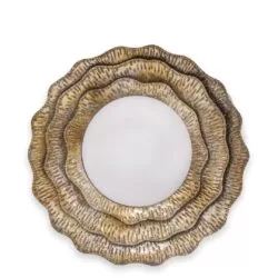 Oglinda de perete auriu metalica 55x4 cm