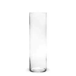 Vaza de sticla forma cilindrica 50x14.5 cm