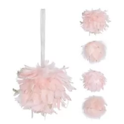 Decoratiune brad roz 8 cm