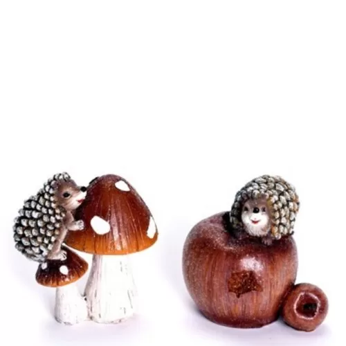 Figurine arici pe mar ciuperca 7x6.5 cm