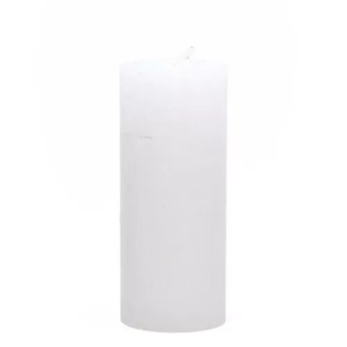Lumanare cilindrica simpla alb 5x12 cm