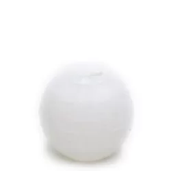 Lumanare sfera alb 8 cm