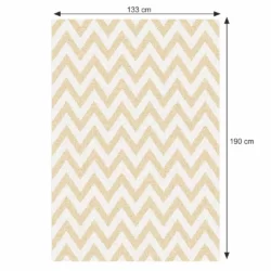 adisa typ 2 koberec bezovo biely vzor 133 190 cm rozmery