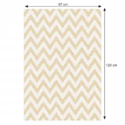adisa typ 2 koberec bezovo biely vzor 67 120 cm rozmery