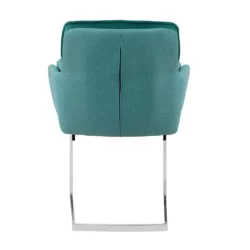 dizajnova jedalenska stolicka smaragdova chimena 03
