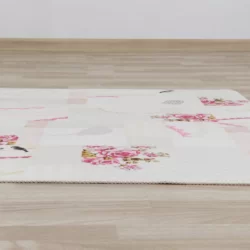 koberec ruzova biela adeline pohlad zpredu 1