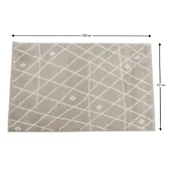 koberec tyron bezova biela 67x120 rozmery 3