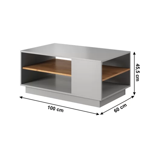 trio konferencny stolik drevo siva koty