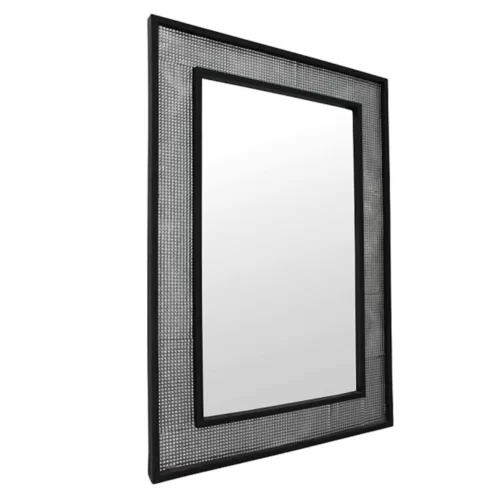 Oglinda de perete argint negru ELISON TYP 9