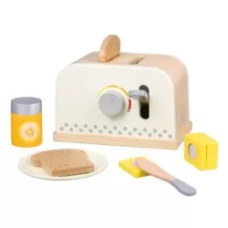 Set toaster jucarie de lemn