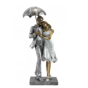 Figurina cuplu cu umbrela 29x13x8.5 cm