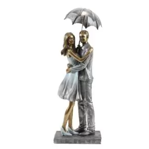 Figurina cuplu cu umbrela 31x11 cm