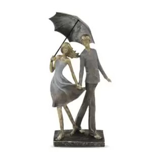 Figurina cuplu cu umbrela 37x16.5x14 cm