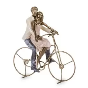 Figurina cuplu bicicleta 25.5x25x13 cm