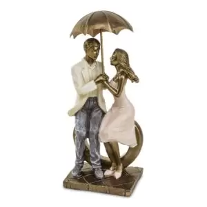 Figurina cuplu umbrela asezat 25.5x10.5x7.5 cm