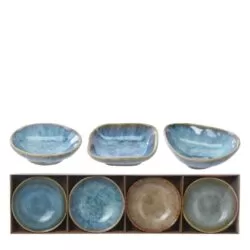 Set 4 boluri ceramice 8.5x8.5 cm