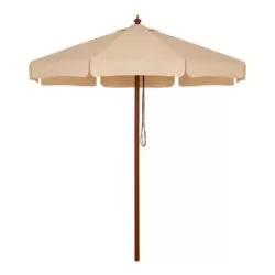 Umbrela profesionala 2.30 m cu cadru de lemn bej