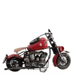 Decoratiune replica motocicleta rosie 20x38x10 cm1