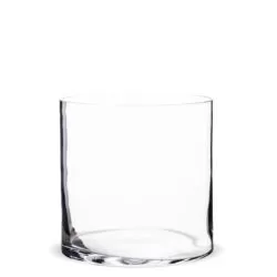 Vaza de sticla transparenta cilindru 18x18 cm