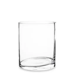 Vaza de sticla transparenta cilindru 24x20 cm