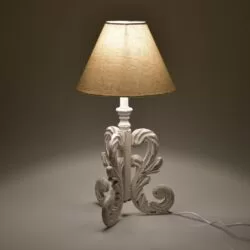 Lampa de masa lemn antichizat 25x53 cm2