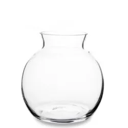 Vaza sticla transparenta 16x14 cm